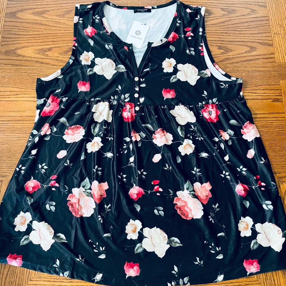 Loveu. Dear Sleeveless Floral Blouse - NWT